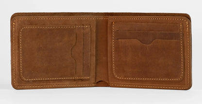 Camelot Wallet – Handcrafted Full-Grain Leather - Russet Brown
