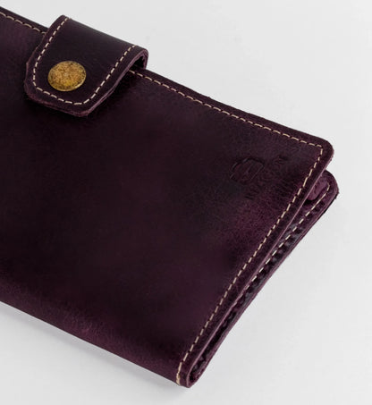 Vostoc Vintage Long Wallet - Dark Purple