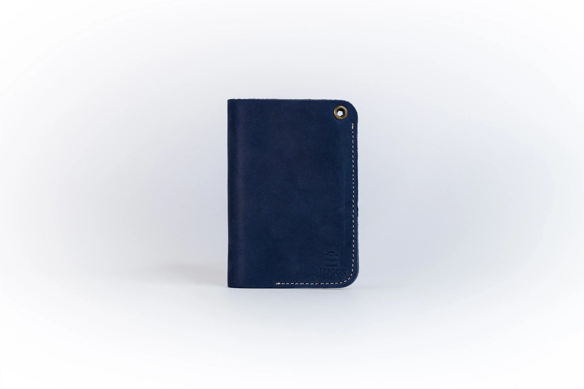 Slim Atlantic Vertical Leather Wallet - Finished Maroon